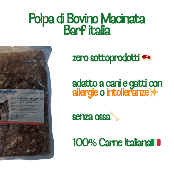 Polpa Bovino Barf Italia