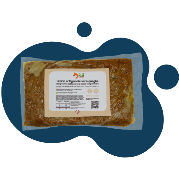 Casalinga cotta Quaglia (no frigo) sottovuoto per cani