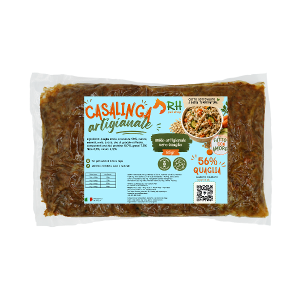 Casalinga cotta Quaglia (no frigo) Sottovuoto Per Gatti