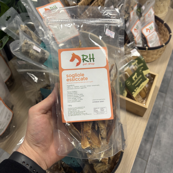 Sogliole Essiccate per Cani 100gr