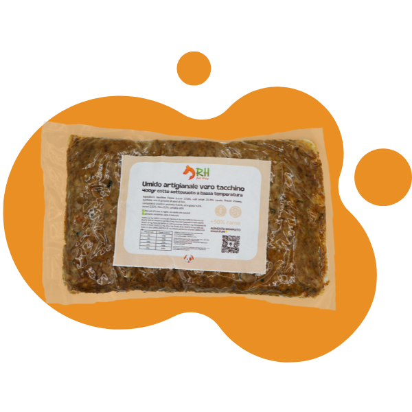 Casalinga cotta Tacchino (no frigo) Sottovuoto Per Cani