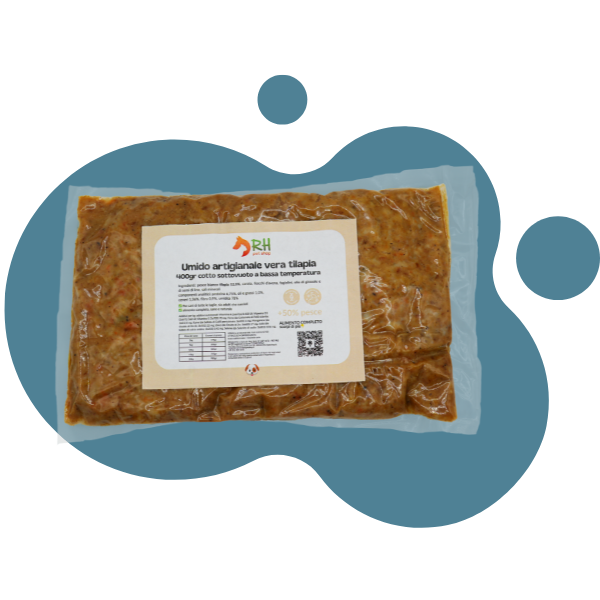 Casalinga cotta Tilapia (no frigo) Sottovuoto Per Cani