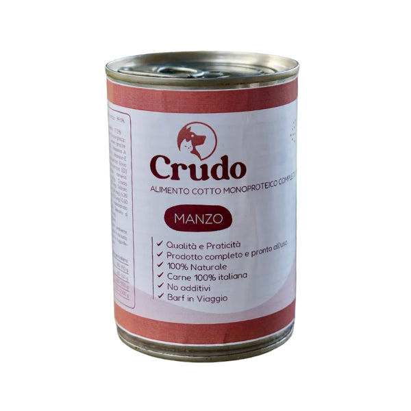 Umido Barf in lattina da 400gr Crudo
